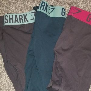 3 gymshark fit leggings
